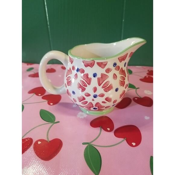 Signature Housewares Stoneware Creamer Print 10-1 No Chips - Picture 3 of 4